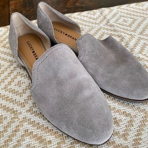 Lucky Brand NWOT Gray Suede shoes